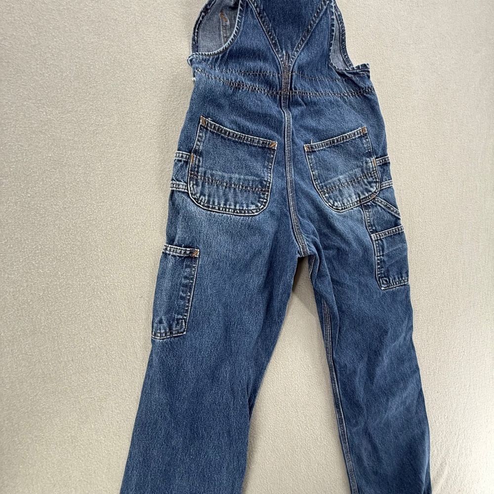 Carhartt Denim Workwear Pockets Bib Overalls Pants Women Small - Picture 6 of 9